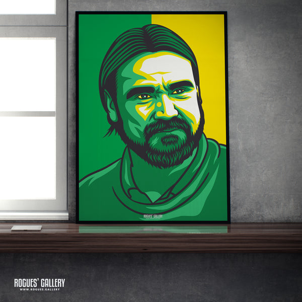 Daniel Farke - Norwich City Boss - Icon Print in sizes A3 up to A0