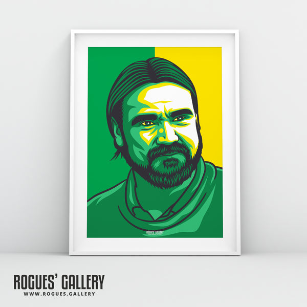Daniel Farke - Norwich City Boss - Icon Print in sizes A3 up to A0