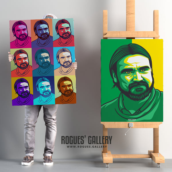 Daniel Farke - Norwich City Boss - Pop Art Print in sizes A3 up to A0
