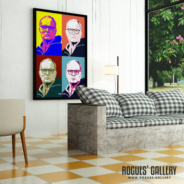 Marcelo Bielsa: Pop Art Icon - Leeds Utd - A0, A1, A2 or A3 Print