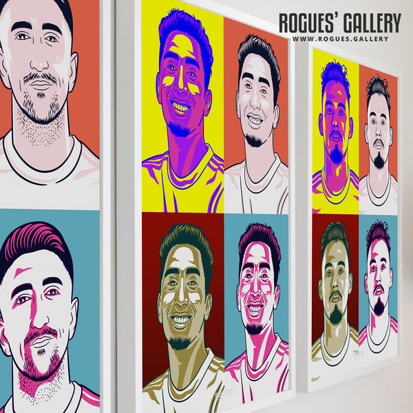 Pablo Hernandez - Leeds Utd - A3 Pop Art Print