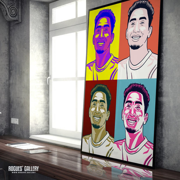 Raphinha - Leeds Utd - A3 Pop Art Print