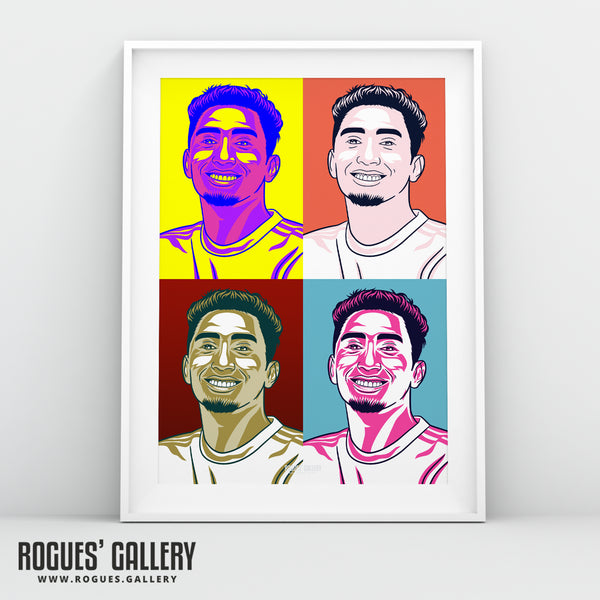 Raphinha - Leeds Utd - A3 Pop Art Print
