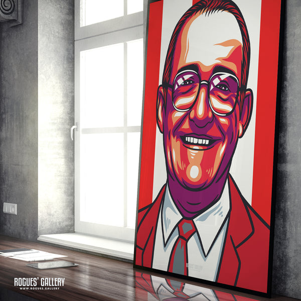 Bulleye's Jim Bowen - Darts Legend - A3, A2, A1 or A0 Print