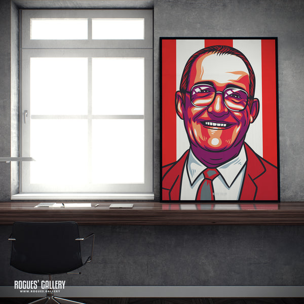 Bulleye's Jim Bowen - Darts Legend - A3, A2, A1 or A0 Print