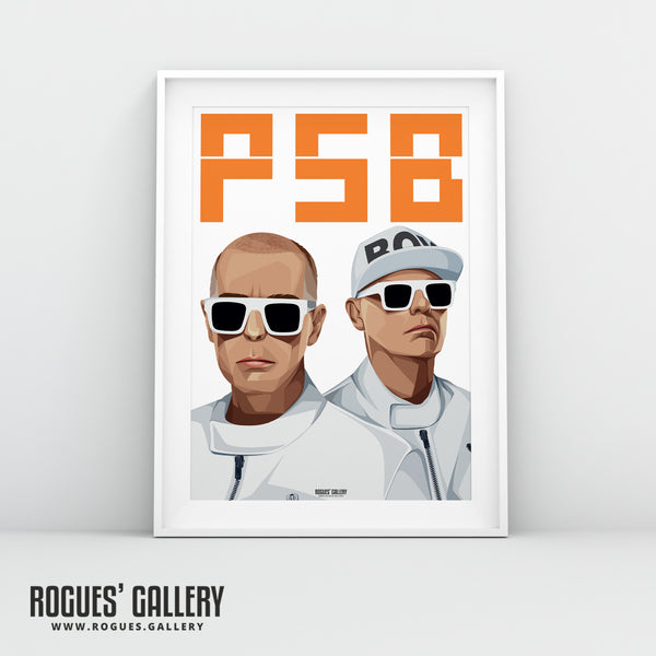 Sunglasses At Night: Pet Shop Boys - A3, A2, A1 or A0 Print in 2 versions