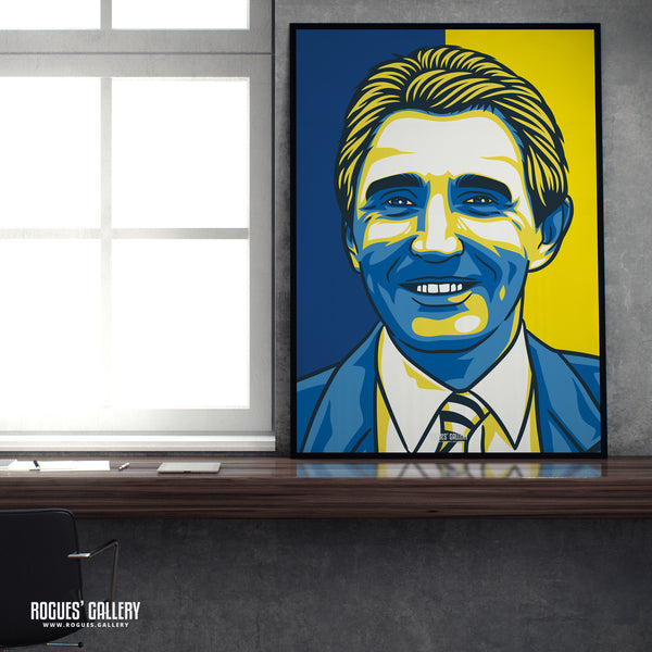 Howard Wilkinson - Former Leeds United Manager - A3, A2, A1 or A0 Print