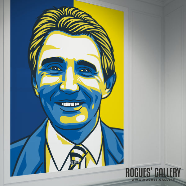 Howard Wilkinson - Former Leeds United Manager - A3, A2, A1 or A0 Print