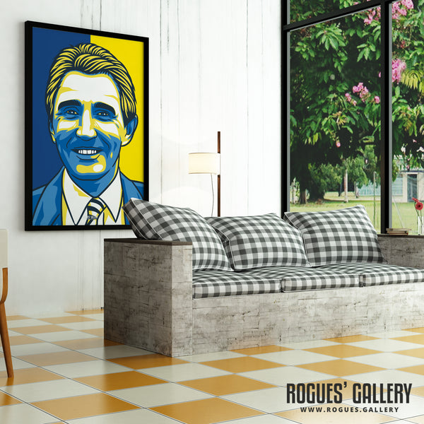 Howard Wilkinson - Former Leeds United Manager - A3, A2, A1 or A0 Print