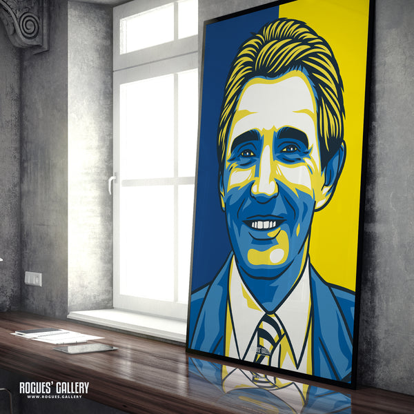 Howard Wilkinson - Former Leeds United Manager - A3, A2, A1 or A0 Print