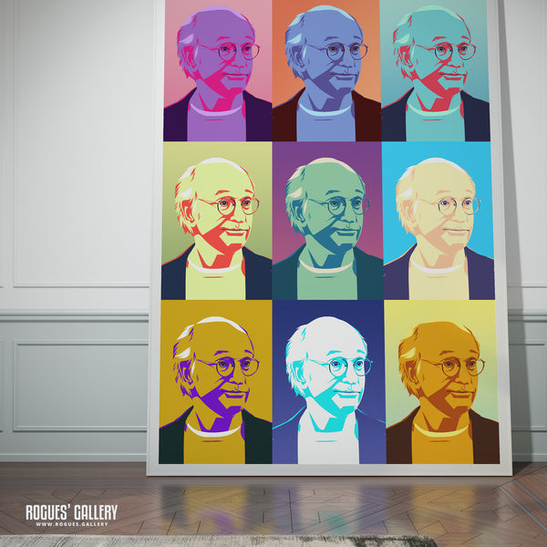 Curb You Enthusiasm's Larry David - A3, A2, A1 or A0 Pop Art Print