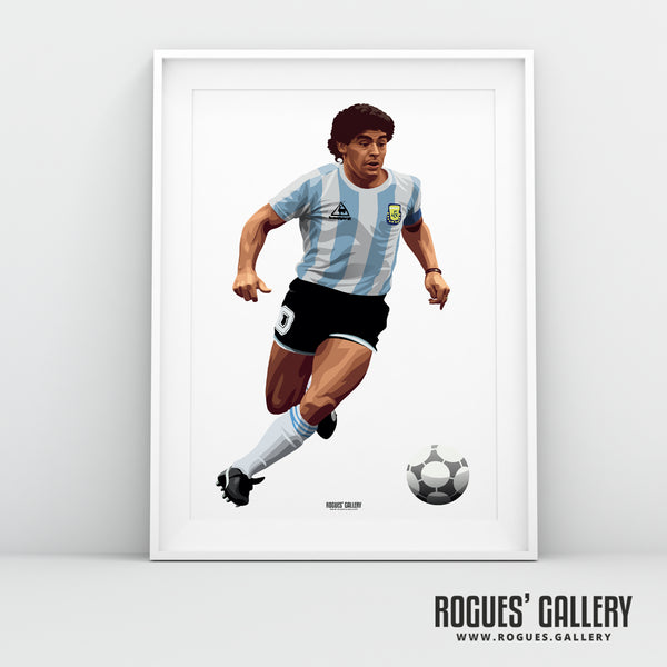 Maradona: Dribble - A0, A2, A1 or A3 Print