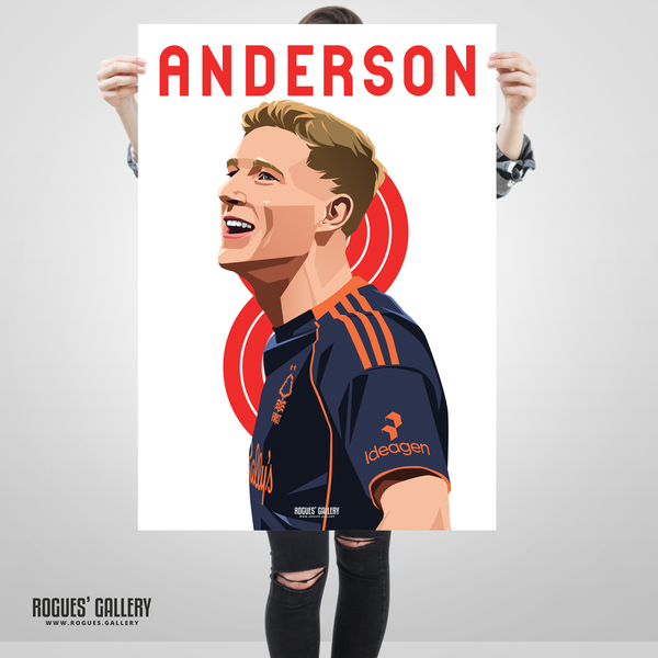Elliot Anderson poster England World Cup Nottingham Forest 8 