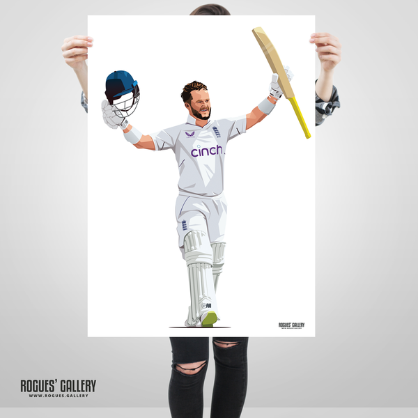 Ben Duckett England cricket batsman Ashes poster Notts