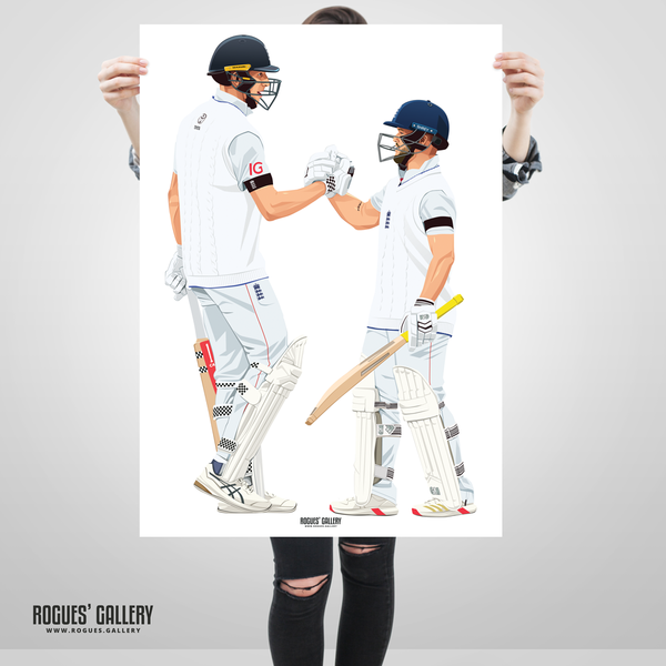 Crawley Duckett England Cricket openers poster