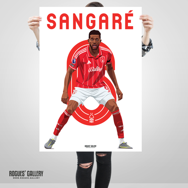 Ibrahim Sangare Nottingham Forest 8 poster