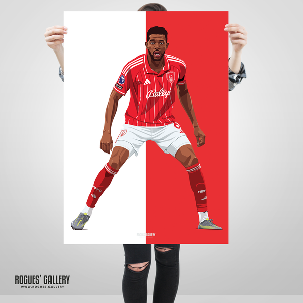 Ibrahim Sangare Nottingham Forest poster City Ground Garibaldi