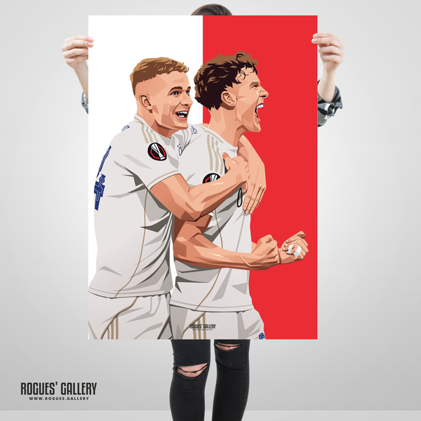 Zach Abbott Ryan Yates goal celebration poster Nottingham Forest Europa League