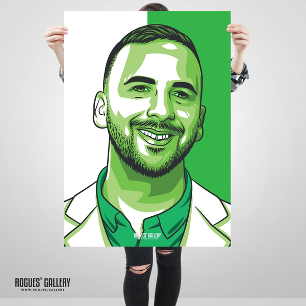 Zack Polanski Green Party leader modern poster