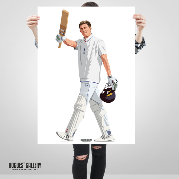 Zak Crawley Ashes 2025 England cricket batsman poster