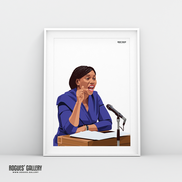 Kemi Badenoch debating Conservative Party Leader Tory A3 print