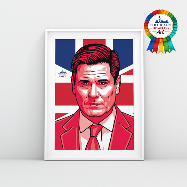 Keri Starmer Labour PM A3 print Politically Homeless
