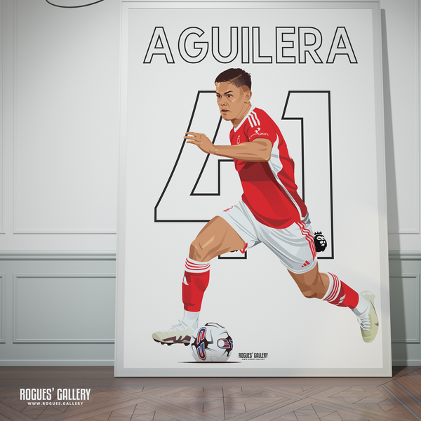 Brandon Aguilera Nottingham Forest 41 poster Costa Rica