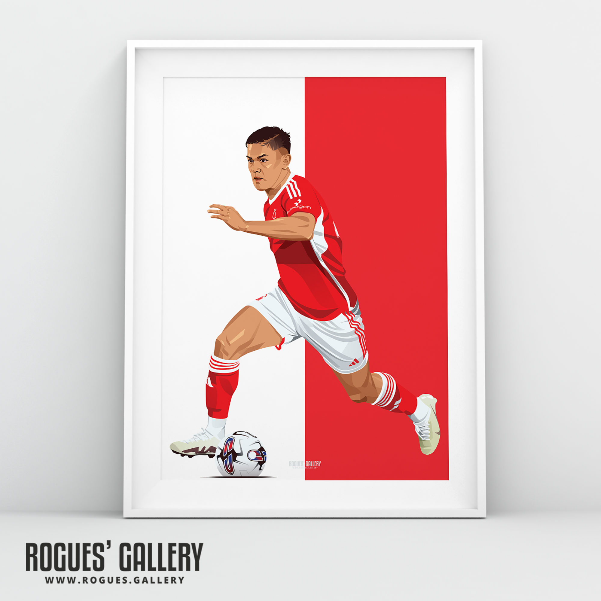 Brandon Aguilera Nottingham Forest A3 print Costa Rica