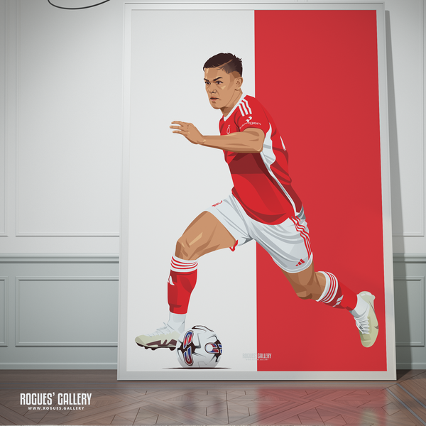 Brandon Aguilera Nottingham Forest poster Costa Rica