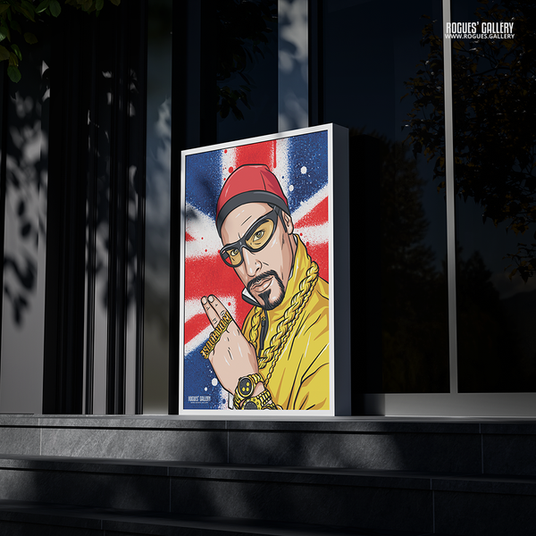 Ali G Booyakasha! limited edition Sacha Baron Cohen comedy icon wall art print