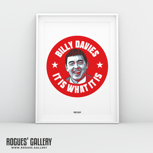 Billy Davies former Nottingham Forest manager A3 print #GetBehindTheLads