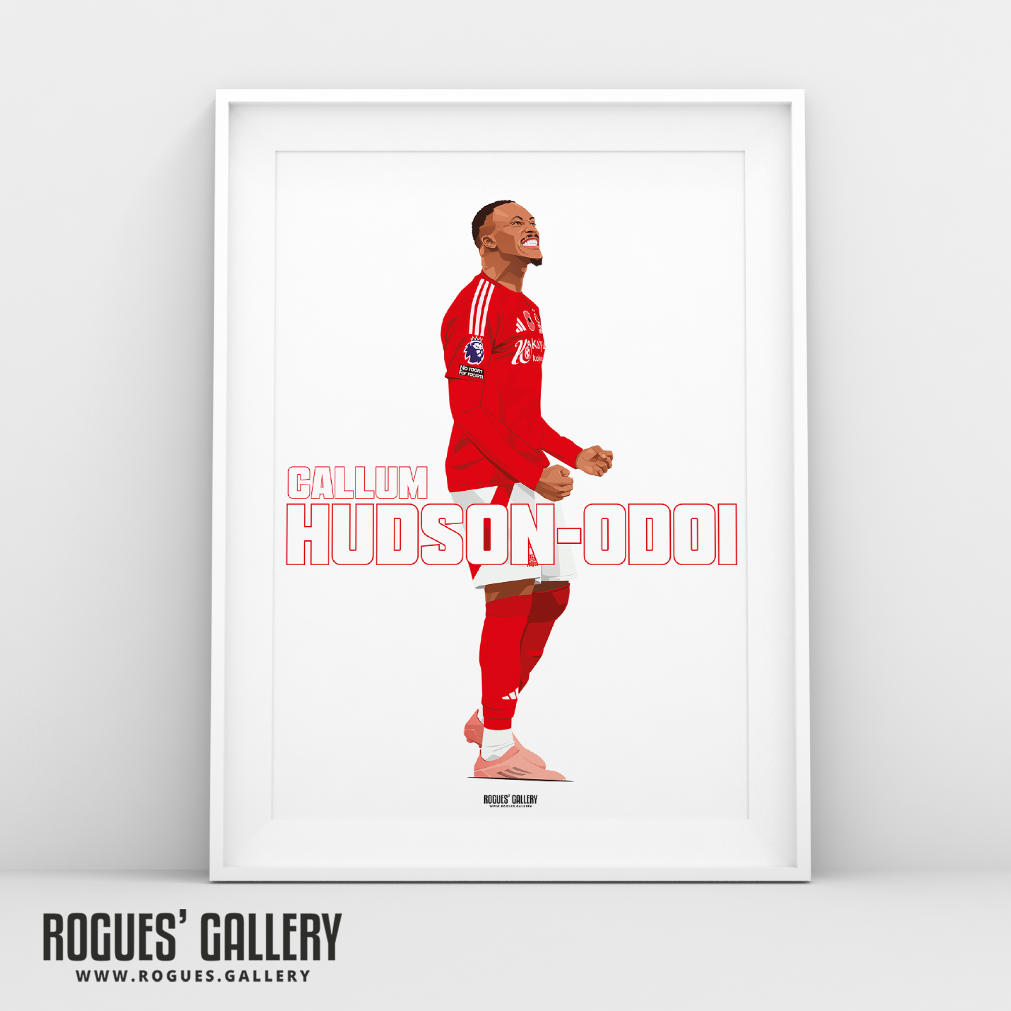 Callum Hudson-Odoi Nottingham Forest winger A3 print NFFC