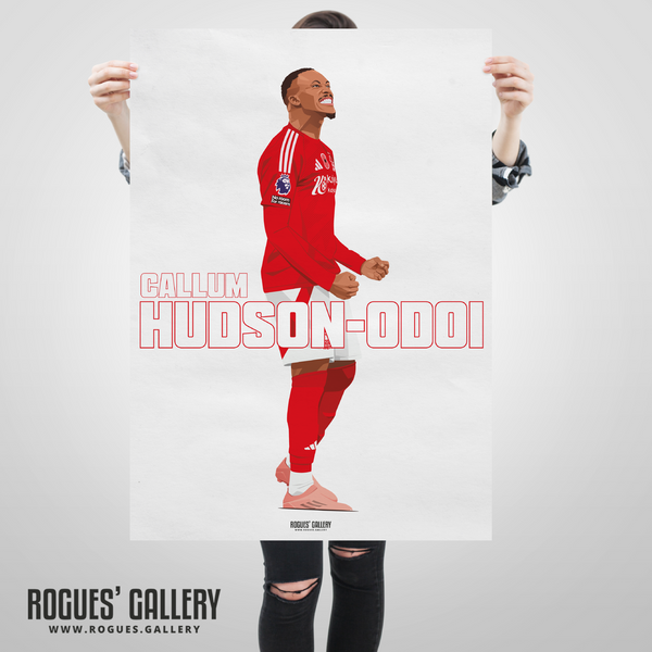 Callum Hudson-Odoi Nottingham Forest winger poster City Ground