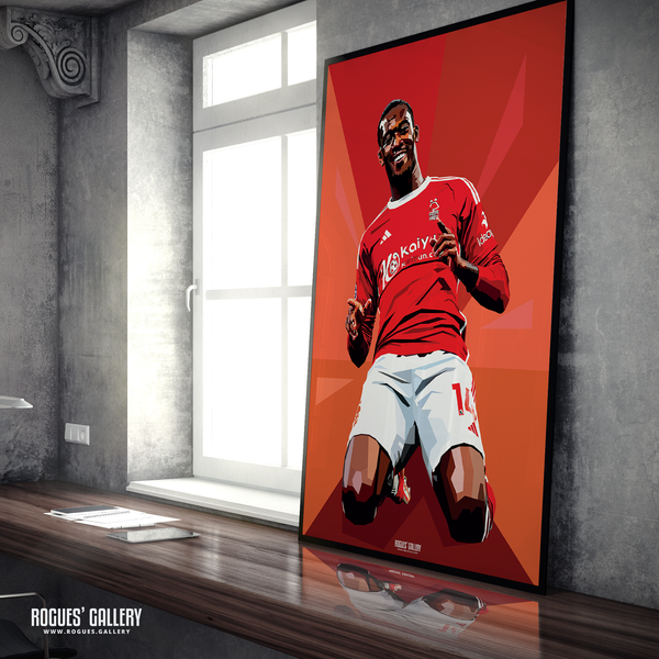 Callum Hudson-Odoi Nottingham Forest winger A1 print goal modern