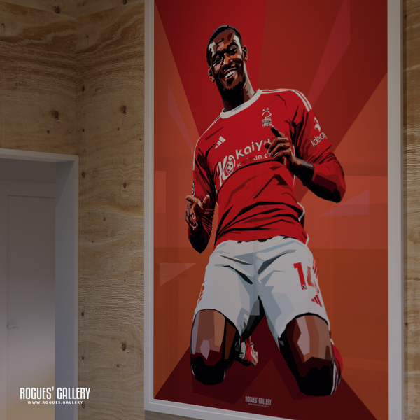 Callum Hudson-Odoi Nottingham Forest winger poster rare goal modern