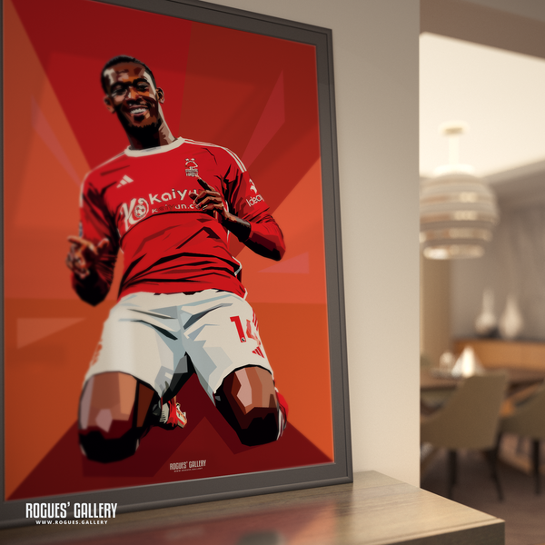 Callum Hudson-Odoi signed Nottingham Forest memorabilia winger poster goal modern