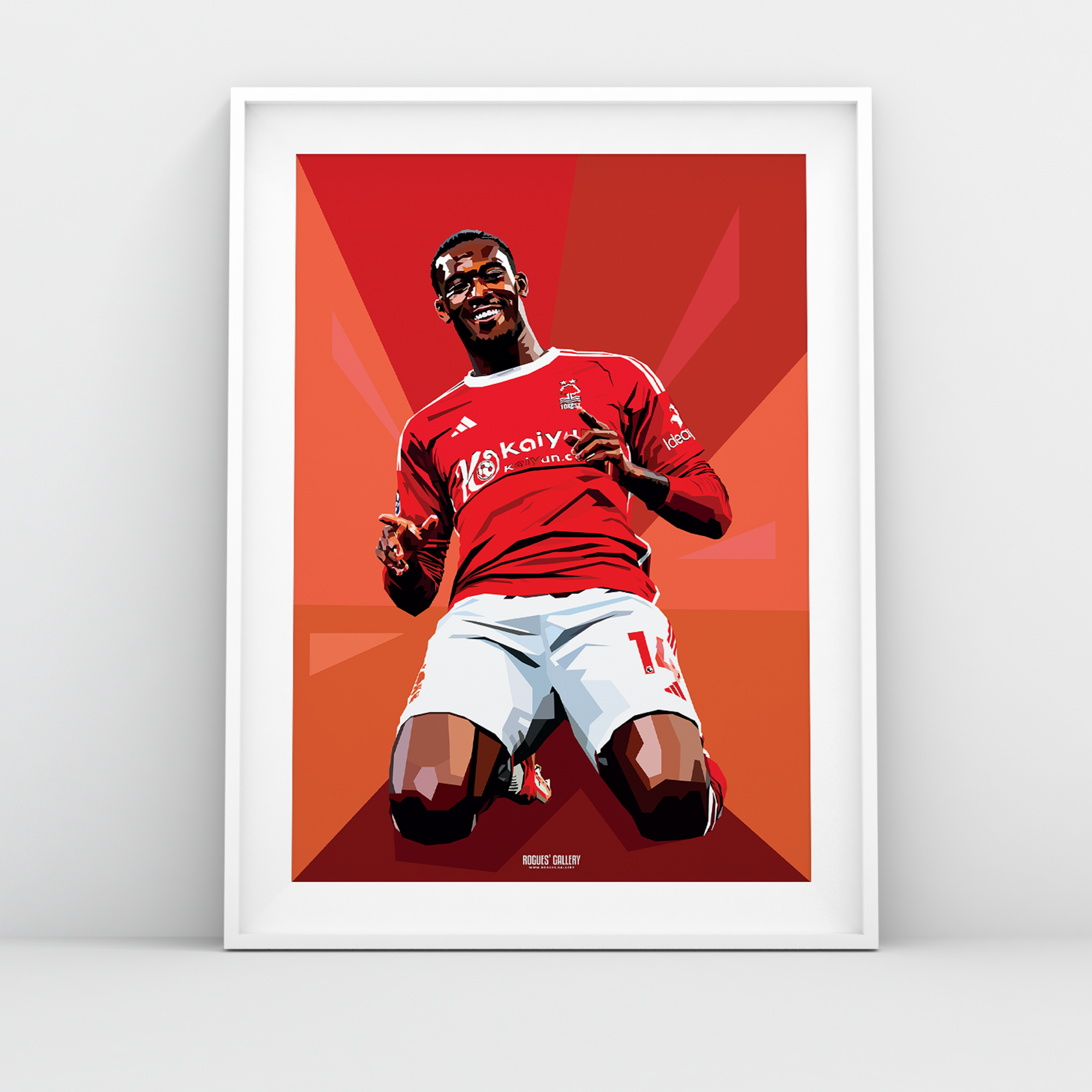 Callum Hudson-Odoi Nottingham Forest winger A3 print goal modern