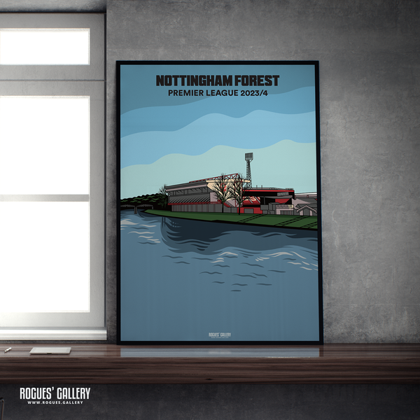 Nottingham Forest City Ground 2023/24 Trent A2 Designed To Be Signed