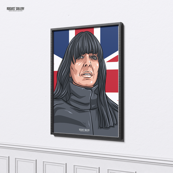 Claudia Winkleman The Traitors presenter art poster for home or office