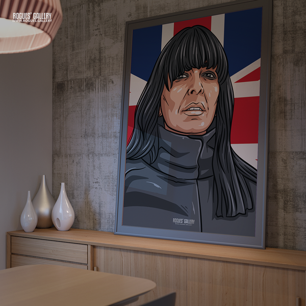 Claudia Winkleman The Traitors presenter memorabilia print – further view