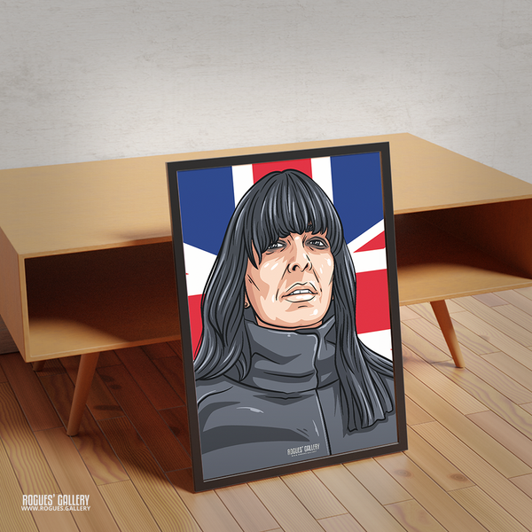 Claudia Winkleman The Traitors presenter fan gift poster – additional view