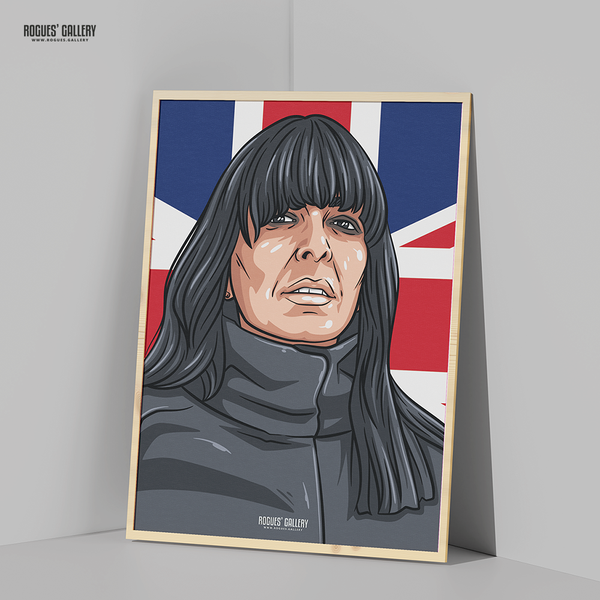 Claudia Winkleman The Traitors presenter art print by Rogues' Gallery