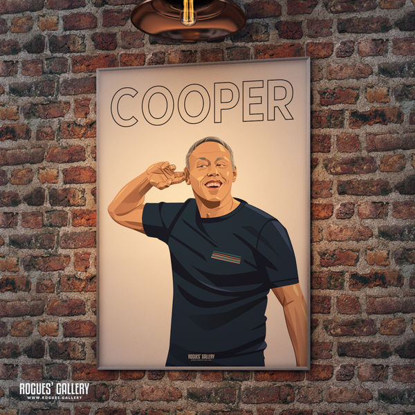 Steve Cooper head coach Nottingham Forest NN framed picture