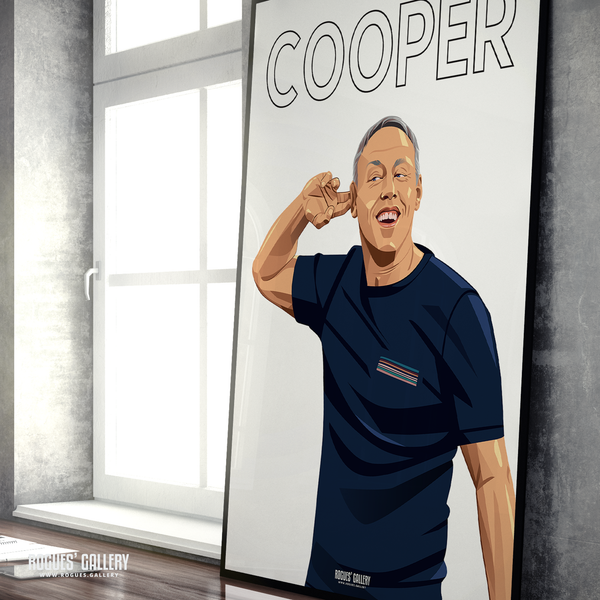 Steve Cooper head coach Nottingham Forest NN A1 print