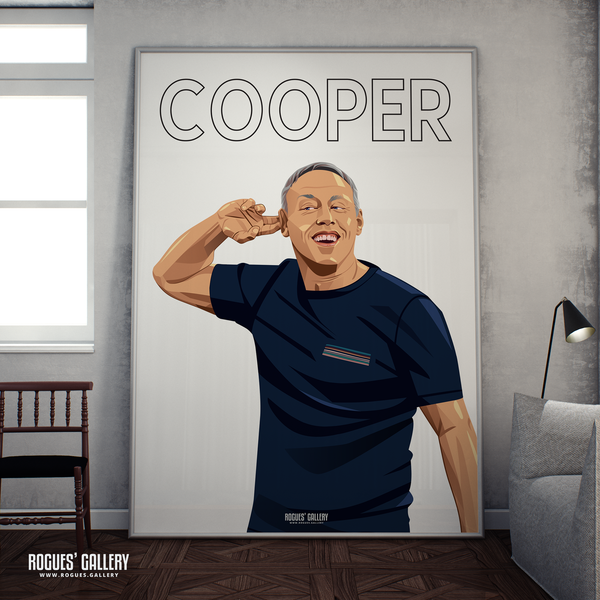 Steve Cooper head coach Nottingham Forest NN poster