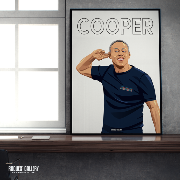 Steve Cooper head coach Nottingham Forest NN signed poster