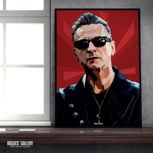 Dave Gahan Depeche Mode modern portrait a2 print