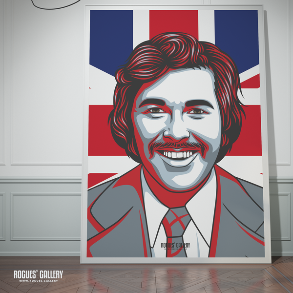 Dickie Davies World of Sport ITV TV star poster