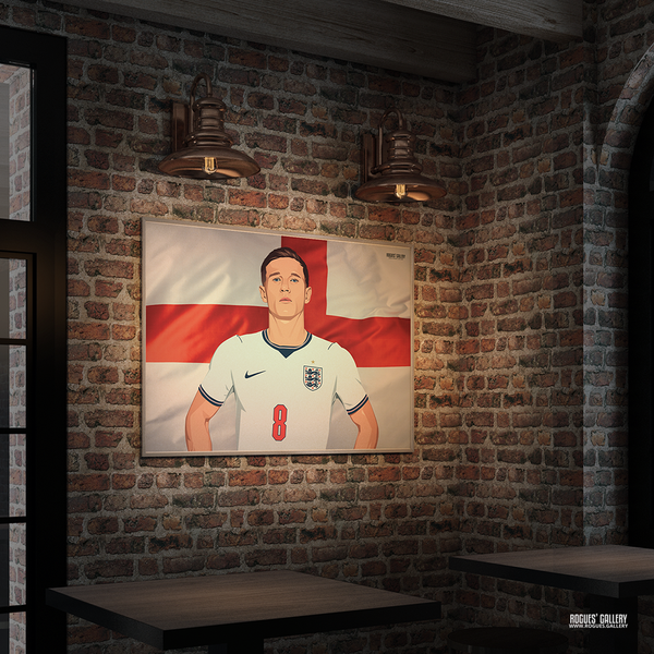 Elliot Anderson Forest and England tribute artwork commissioned for Southbank Bar Nottingham