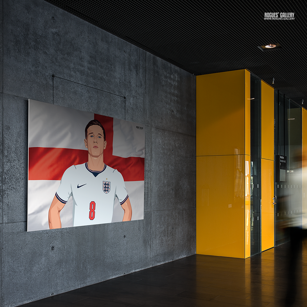 Elliot Anderson Forest and England tribute artwork commissioned for Southbank Bar Nottingham